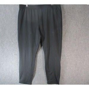 ROAMANS Pants Womans Plus Size 26/28 2X Black Spandex Stretch Casual Pull On